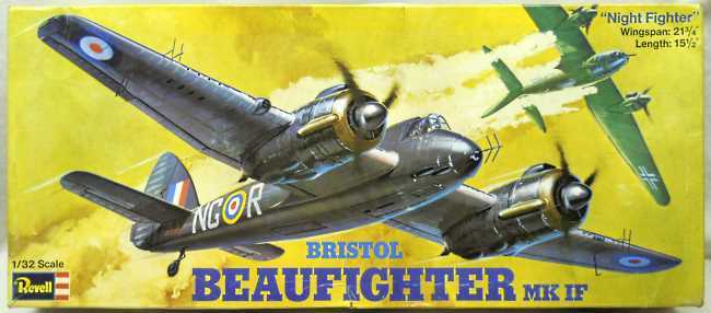 Revell 1/32 Bristol Beaufighter Mk IF - Flt./Lt. John Cats Eyes Cunningham's Aircraft, H251 plastic model kit